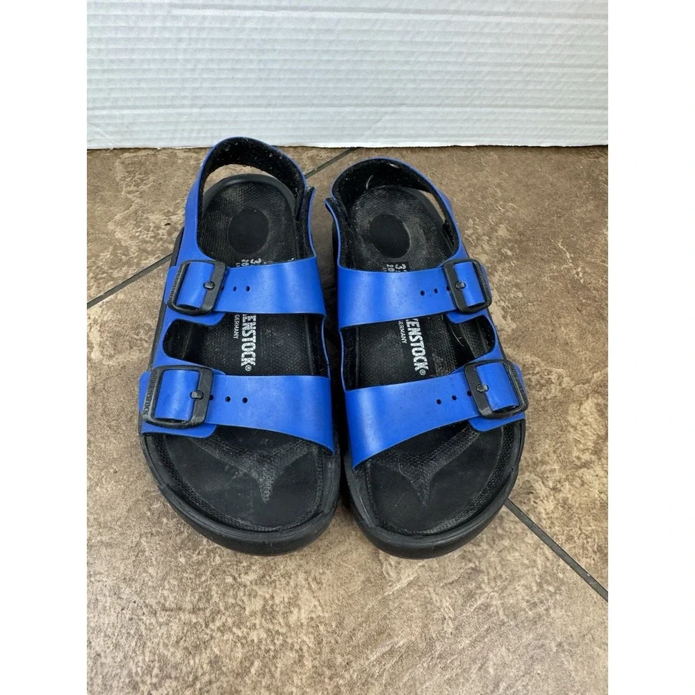Birkenstocks Kids Blue Slip-On, EU Size 32 US Kids Size 1.5